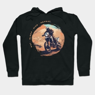 Eat Sleep Ride Repeat motorcycle Hoodie